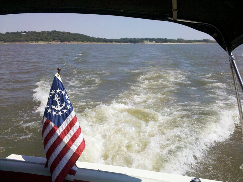 Kaw City, OK: Off the back of my boat overlooking Kaw lake and the Landscape