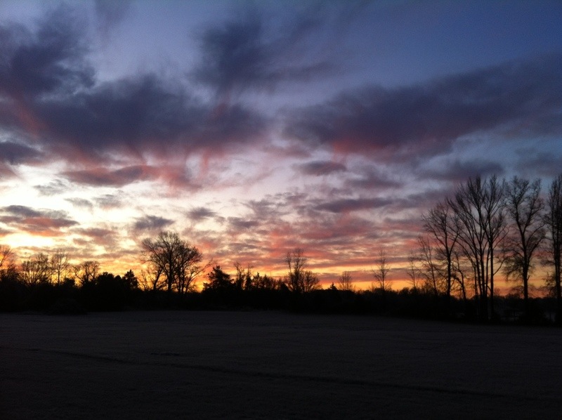 Wooster, AR: Sunset in Wooster Arkansas January 2011
