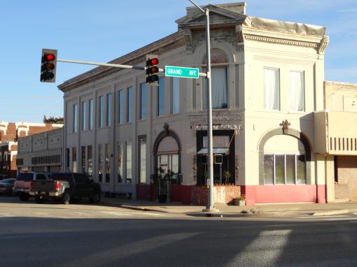 Cherokee, OK: Historical Alfa County Bank located in the Heart of Downtown Cherokee, OK