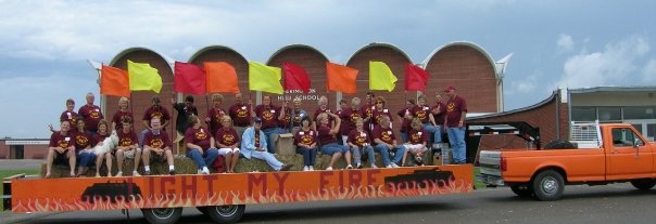 Herington, KS: Class of 1967 parade float 2007. 40 years.
