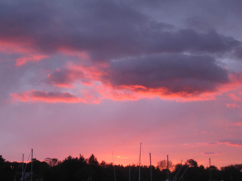 Barrington, RI: Autumn Harbour Sunset