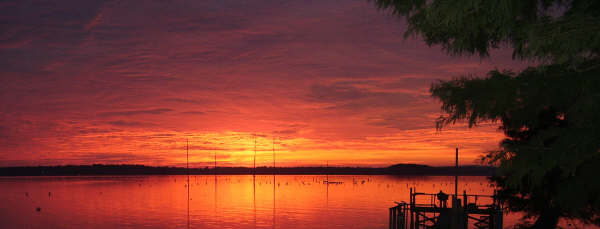 Perryville, AR: Harris Brake Lake Sunrise Pic 2
