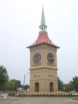 Berne, IN: The new clock tower