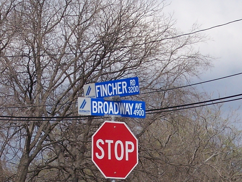 Haltom City, TX: Fincher Rd, named after my grandpa Henry Fincher's aunt Clory, whom owned the only house on the block at the time.