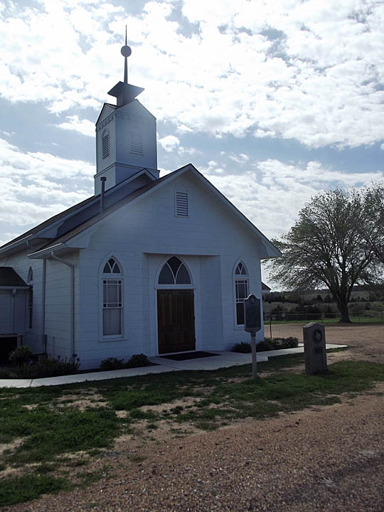 Fayetteville, TX: C.M.B. Evangelical Church - Est. 1855 - Church Building 1875 - Remodeled 1957