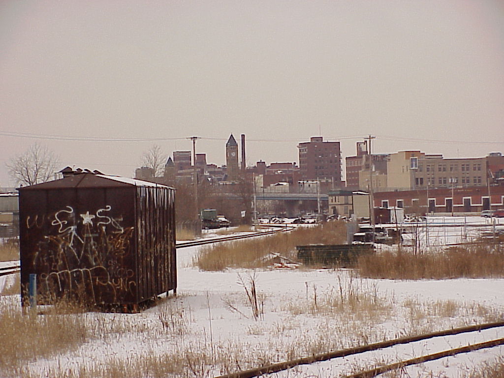 Springfield, OH: City of Springfield Oh from train tracks