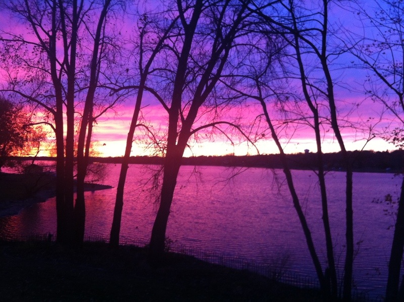 Prior Lake, MN: Sunset on Prior Lake