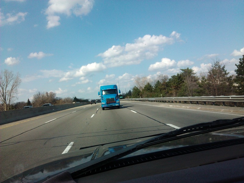 Mount Morris, MI: driving on 75 north