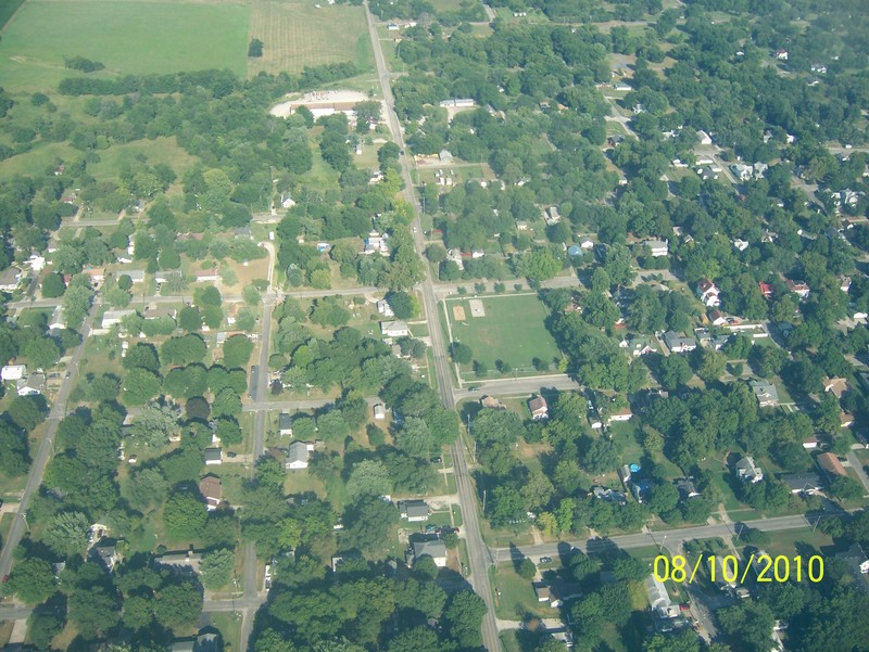 Butler, MO: aerial photo of butler missouri