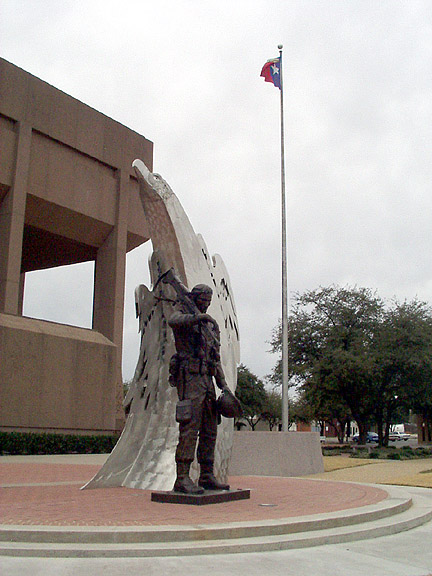 Abilene, TX: Memorial to the men and women of Taylor County who died serving their country.