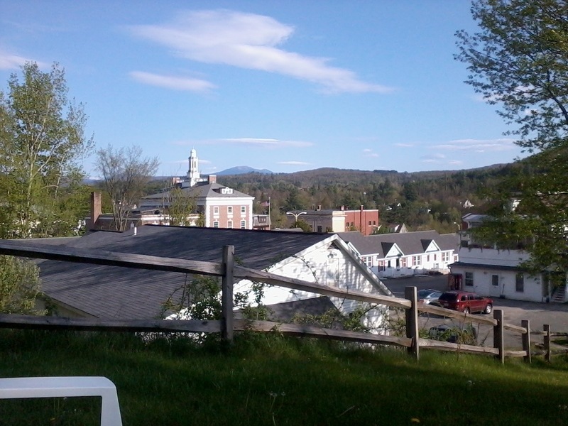 Littleton, NH: View from LIttleton Motel... Downtown Littleton, New Hampshire