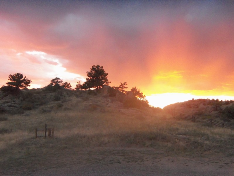 Livermore, CO: Sunset at Hewlett Gulch, Livermore, CO.