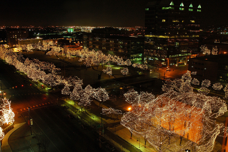 Omaha Ne Holiday Lights At Gene Leahy Mall Photo Picture Image