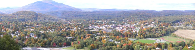 Claremont, NH: Claremont from Flat Rock