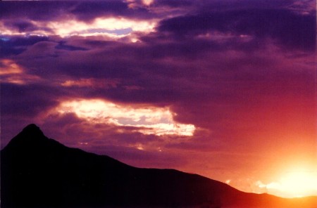 Las Cruces, NM: Sun rising Organ Mountains Las Cruces, NM