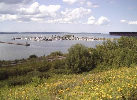 Ashland, WI: View of Chequamegon Bay (the Marina)