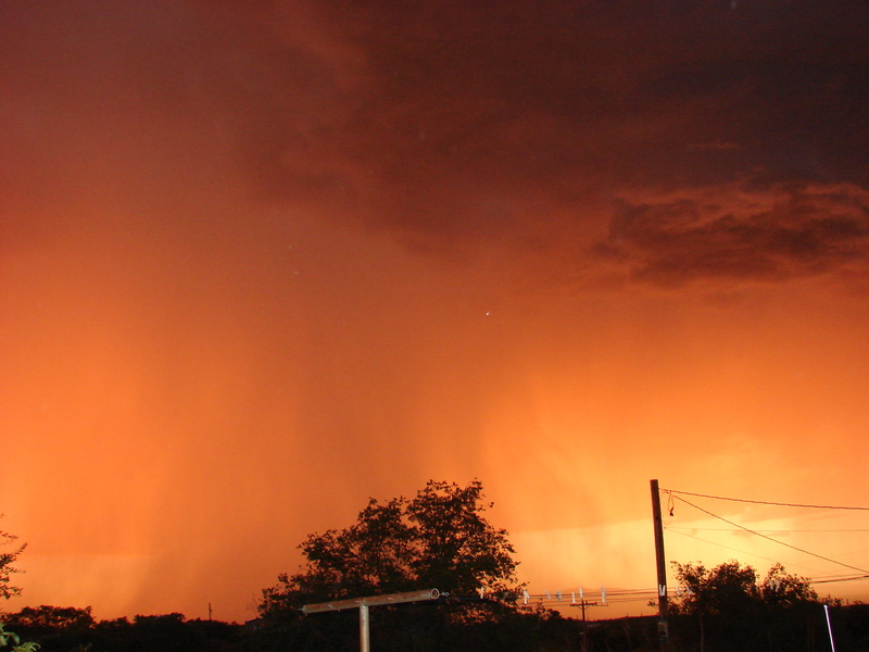 Oracle, AZ: Fire in a rainstorm oracle arizona