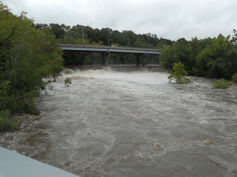 Seymour, CT: A picture of the falls under route 8 in Seymour after Hurricane Irene