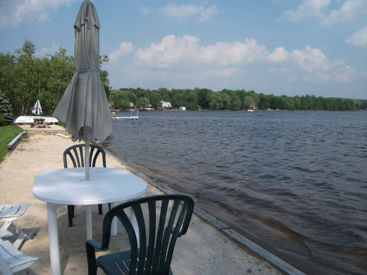 Pocono Pines, PA: beachview from backyard in Arrowhead Lake