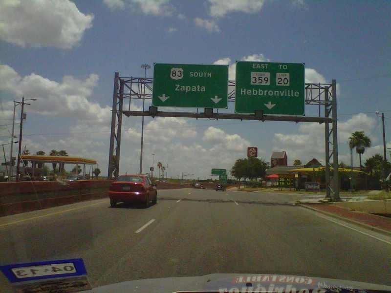 Laredo, TX: Zapata Hwy 83 sign