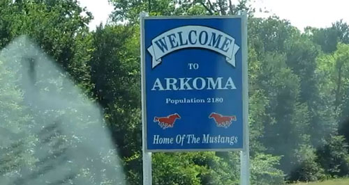 Arkoma, OK: Arkoma sign