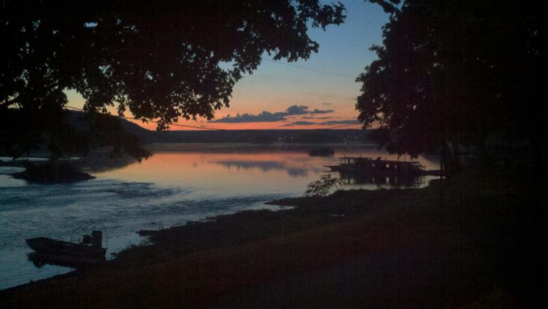 Millersburg, PA: sunset along the susquehanna river July 2012