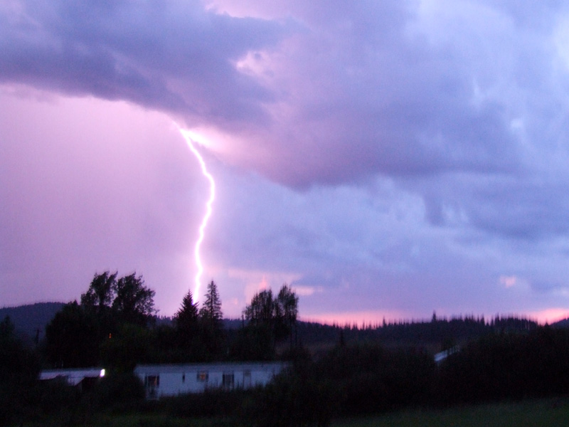 Plummer, ID 16 July 2012 Lightning storm over Plummer ID photo