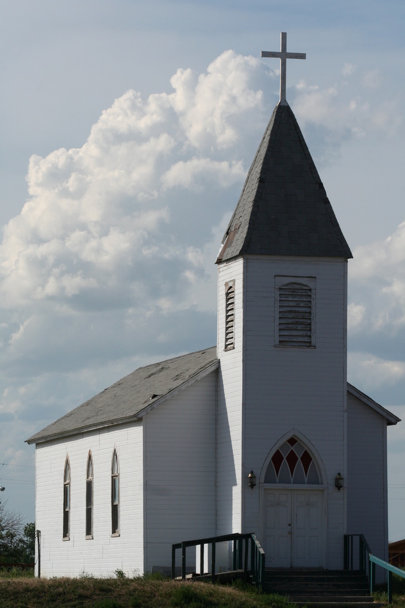 Crow Agency, MT: Catholic Church at the Crow Reservation