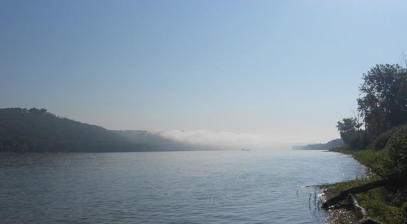 Milton, KY: Early Morning Fog on the Ohio River