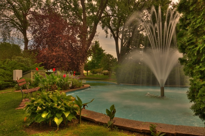 Fond du Lac, WI: Lakeside Park - the fountain.