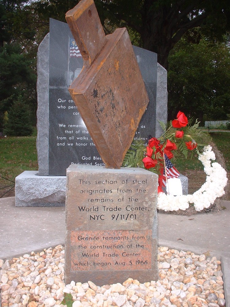 Hawley, PA: 9-11 memorial in bingham park dedicated to those lost that tragic day
