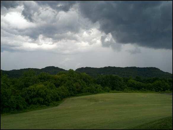 Carthage, TN: Summer Day with Storm Clouds