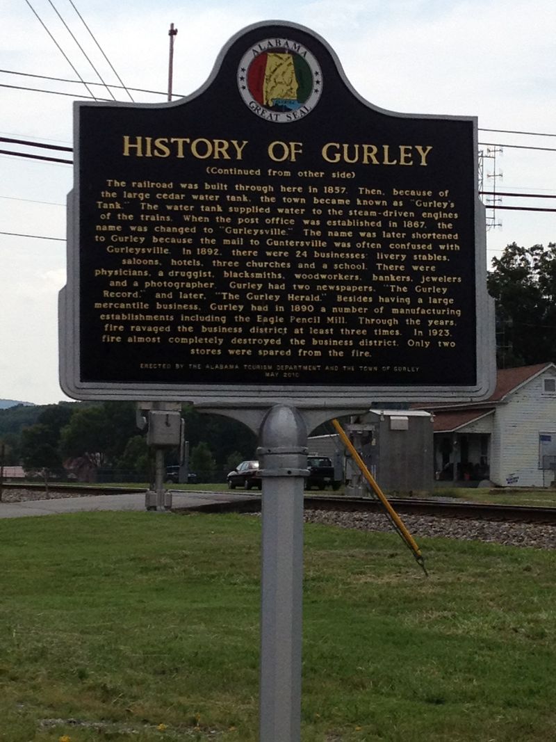 Gurley, AL: History of Gurley