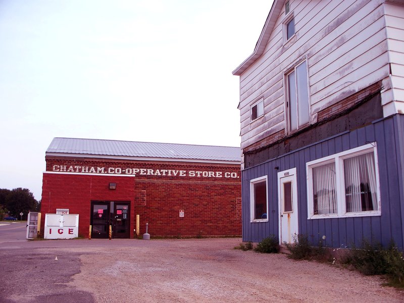 Chatham, MI: Chatam, Michigan - Post Office, Car Wash, and Laundry Mat.