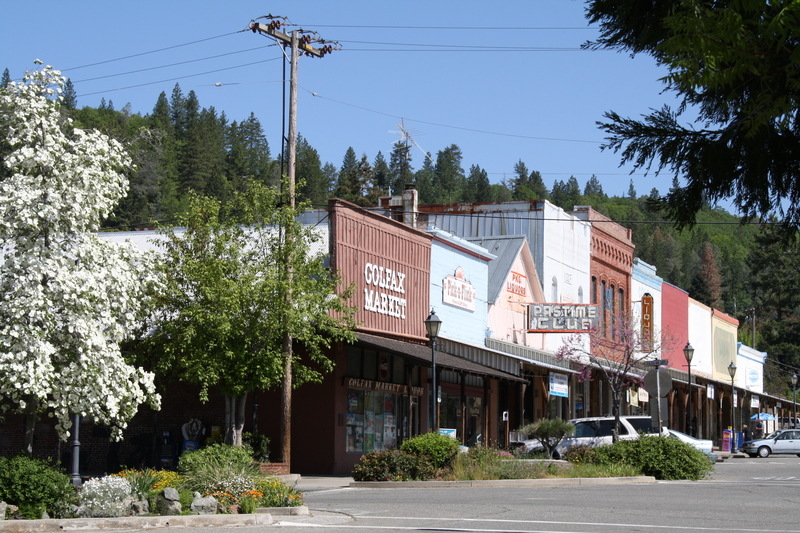 Colfax, CA: Downtown in the spring
