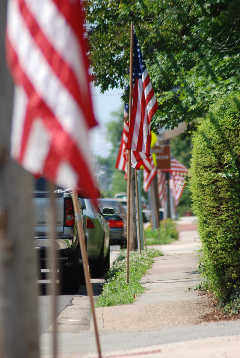 Madison, VA: Memorial Day weekend in the town of Madison, Va Flags posted by the American Legion