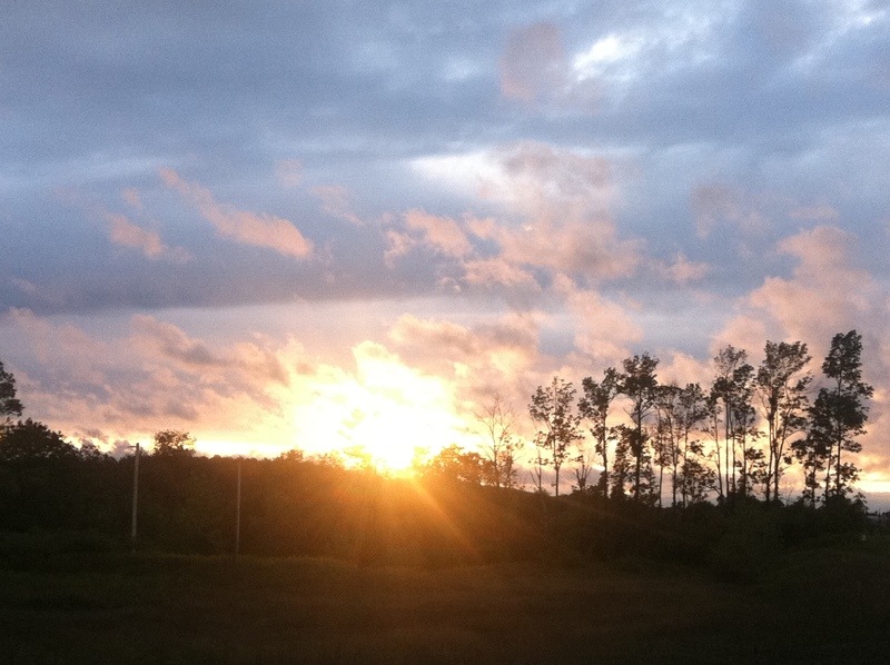 Richfield Springs, NY sunset on route 20 September 8,2012 photo