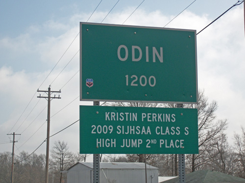 Odin, IL: Coming into Odin