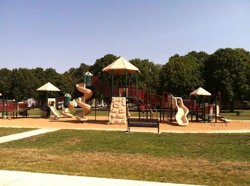 Osage, IA: The playground at City Park.