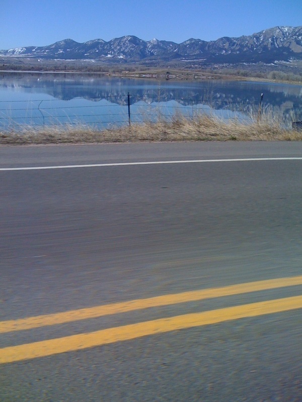 Boulder, CO: Crystal clear baseline lake. Showing the beautiful mountains!