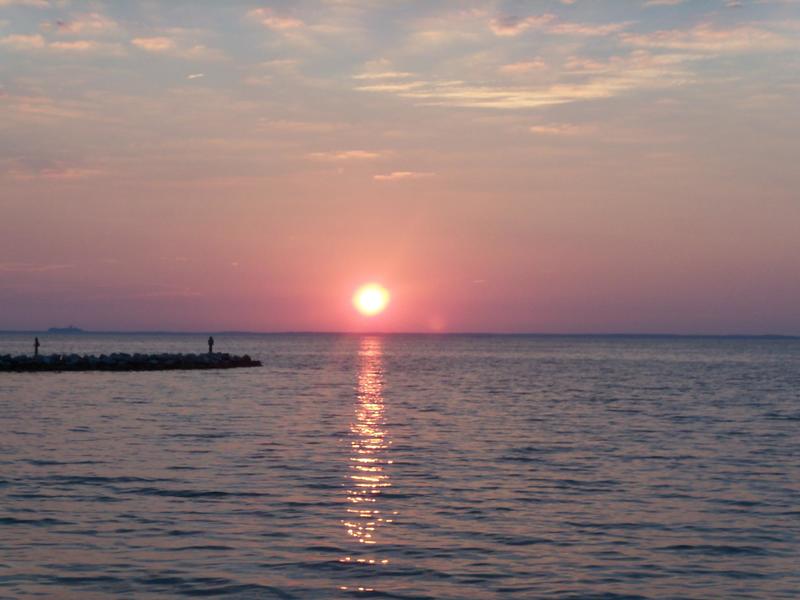 Shady Side, MD: Sunrise from Snug Harbor pier