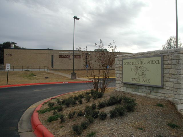 Round Rock, TX: Round Rock High School, Home of the Dragons