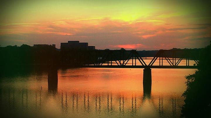 Augusta, GA: Sunset By the River Downtown
