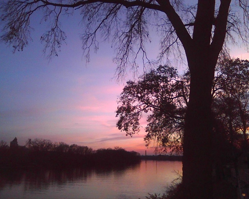 Ottawa, IL: Sunset over the Illinois River!