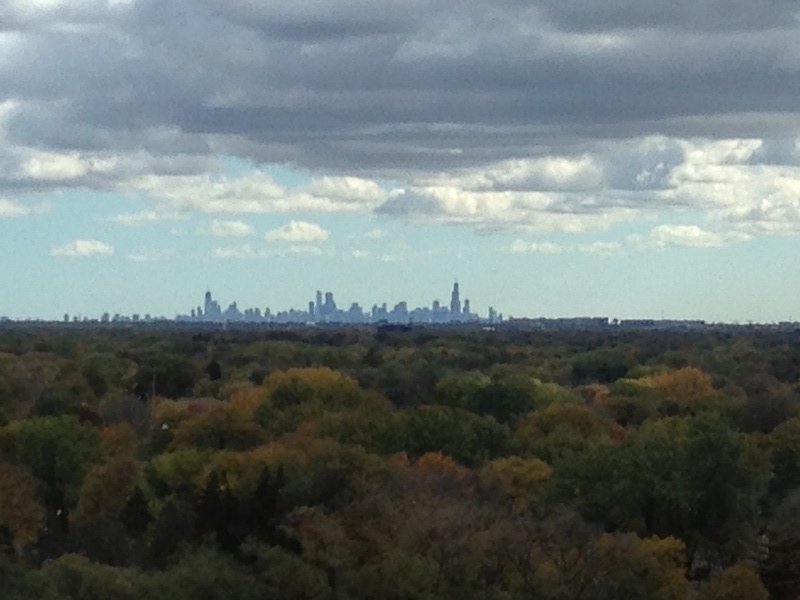 Arlington Heights, IL: Look at Chicago downtown from the window at the northwest community hospital