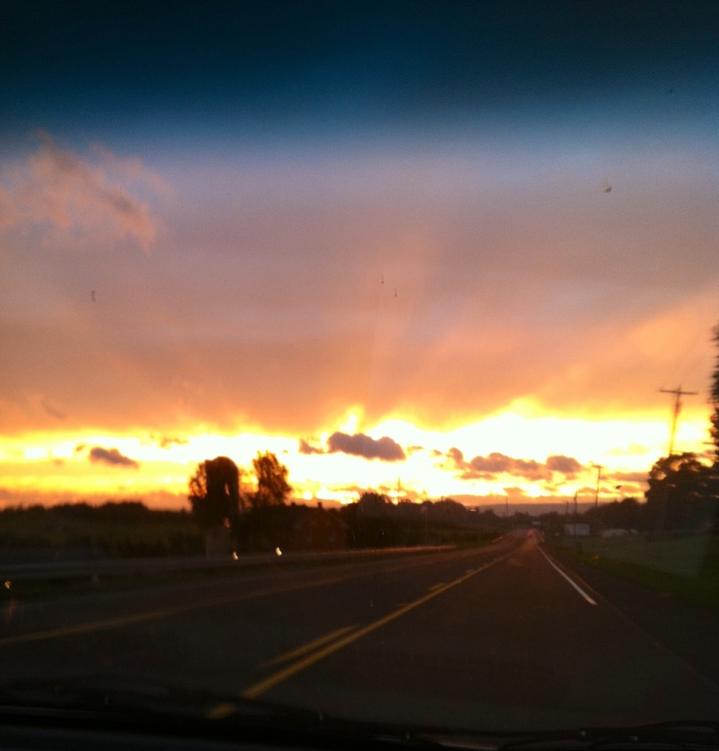 Fayetteville, PA: Sunset on Route 30, next to Norlo Park!