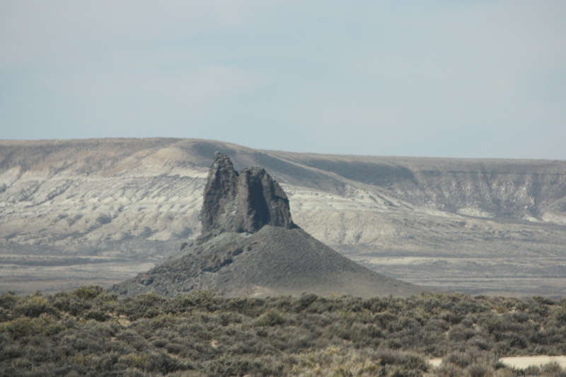 Rock Springs, WY: Boars Tusk in the Red Desert outside of Rock Springs, WY