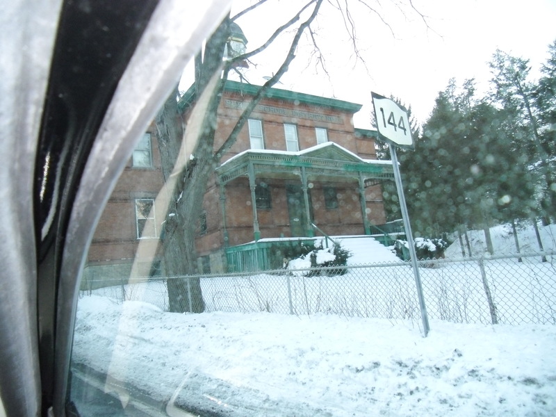 New Baltimore, NY the old New Baltimore School Rt 144 Winter 2010