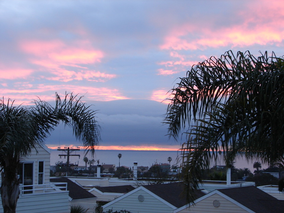 Encinitas, CA: sunset over encinitas
