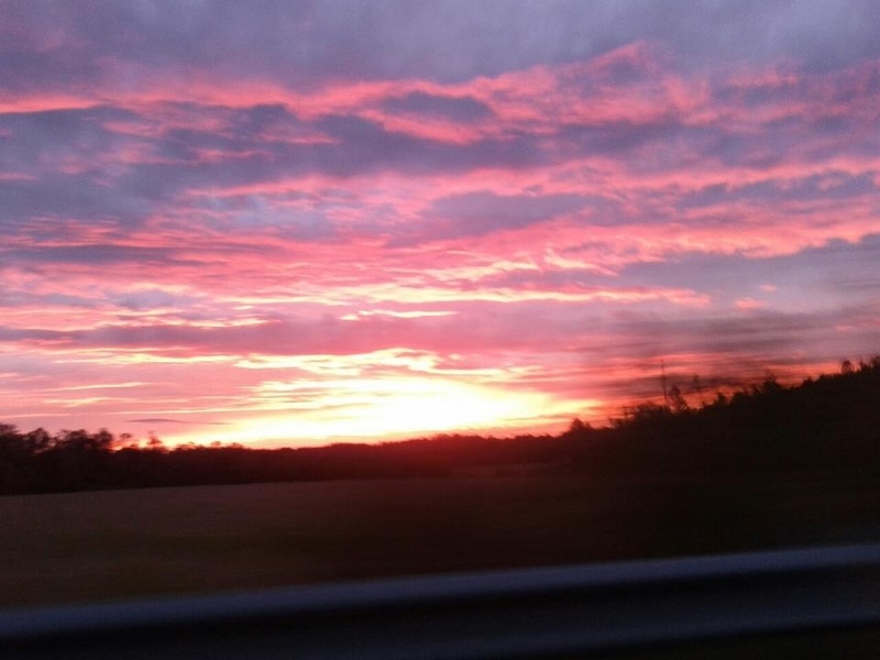 Drexel, NC: Taking at the Drexel fair grounds these are the types of picture perfect sky's I see just before night time